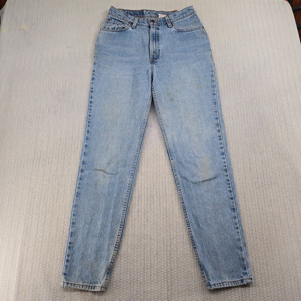 Vintage Levi's 512 Jeans Womens 11 Junior Slim Tapered Leg Light Wash USA‎ Made